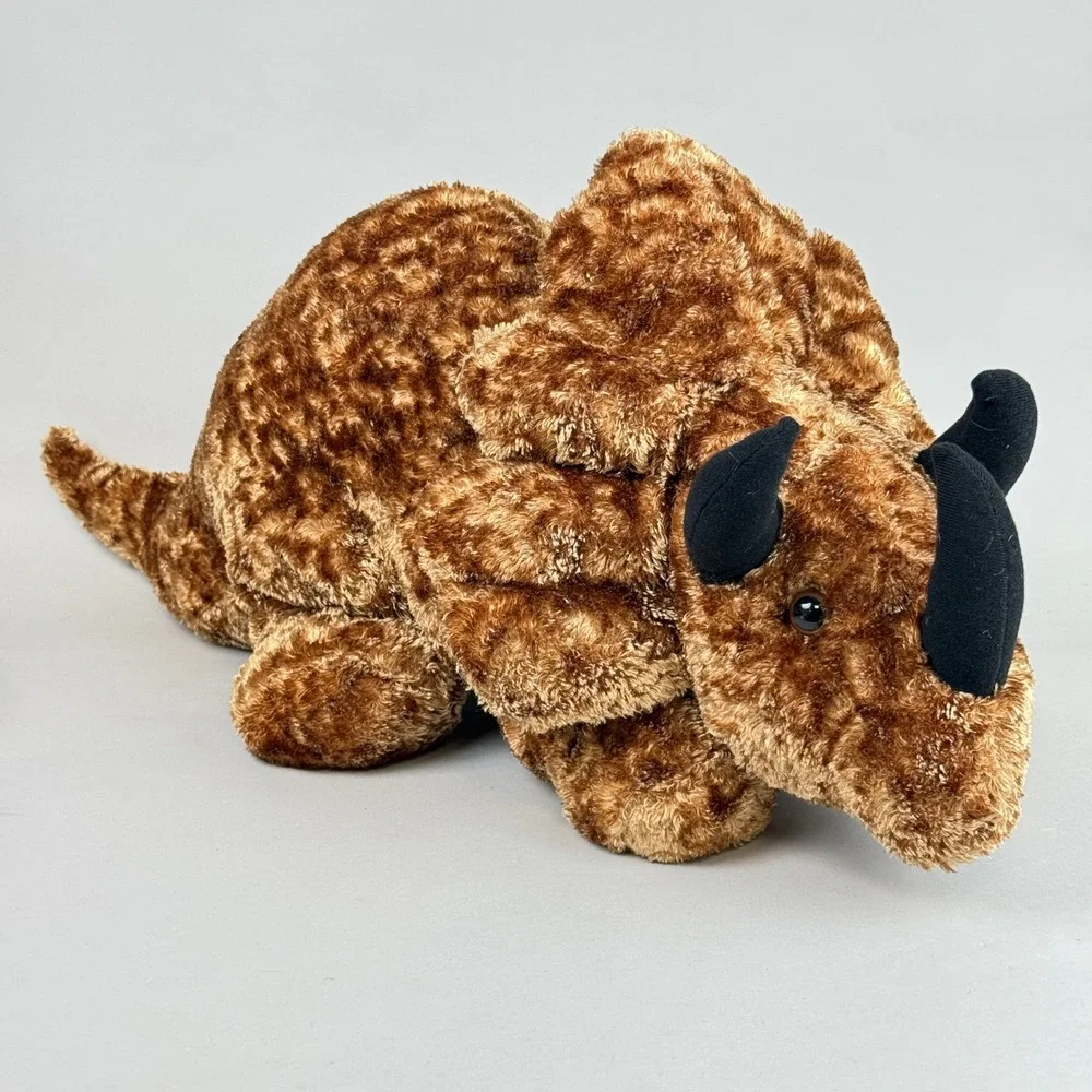 Dan Dee Collector's Choice Large Stuffed Triceratops Dinosaur Plush Brown 29